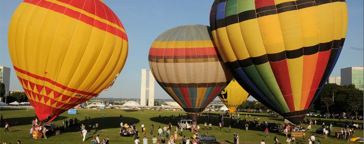 Balonismo na Esplanada. Foto: Mary Leal - Agência Brasília