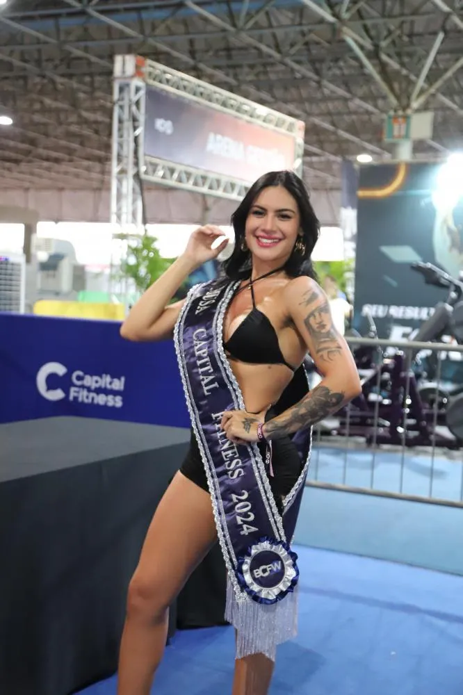 Bianca Fernandes esbanjando simpatia nos corredores do BCFW. Foto: Graciliano Candido