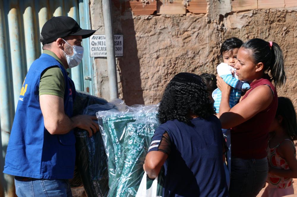 A Organização das Voluntárias de Goiás e o Gabinete de Políticas Sociais firmaram parcerias com os municípios para ampliar o número de pessoas a serem atendidas. Foto: Aline Cabral/Governo de Goiás