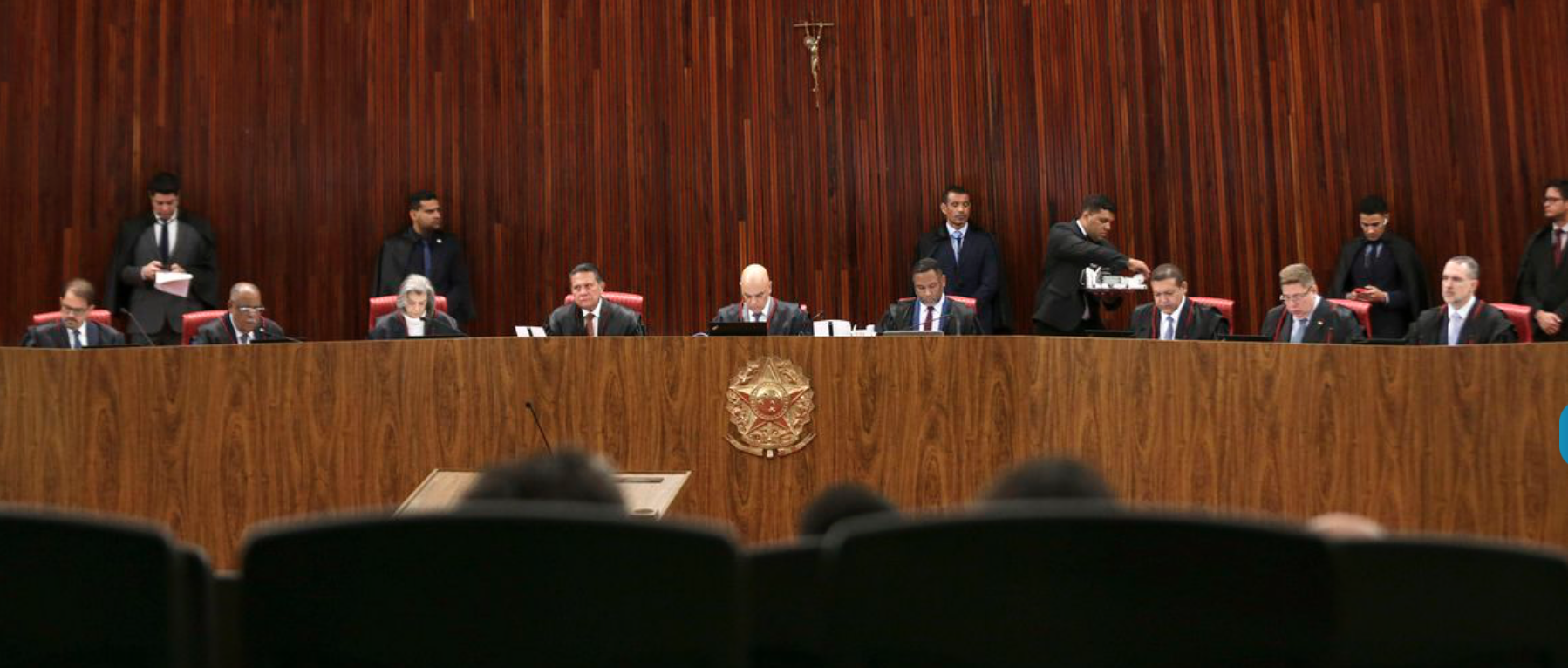 Relator da ação, o ministro Benedito Gonçalves votou pela condenação de Bolsonaro à inelegibilidade. Foto de Marcelo Camargo/Agência Brasil