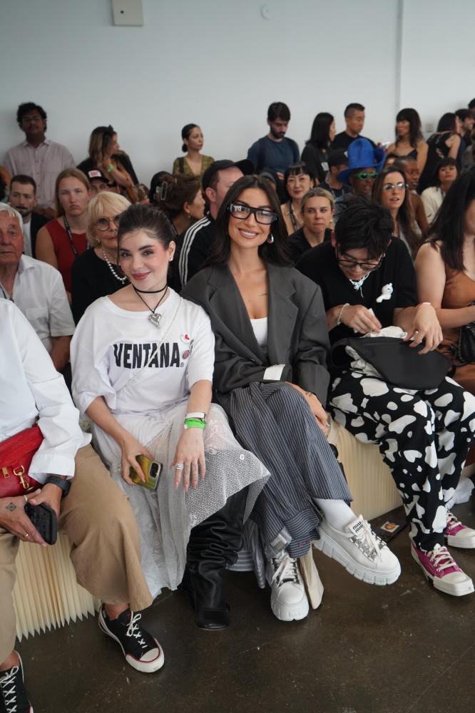 GKay e Bianca Andrade na primeira filha do desfile da Ventana, no NYFW. Foto Gerusa Younes/Growth Global